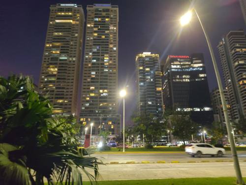 Skyline de Punta Pacífica au coucher du soleil